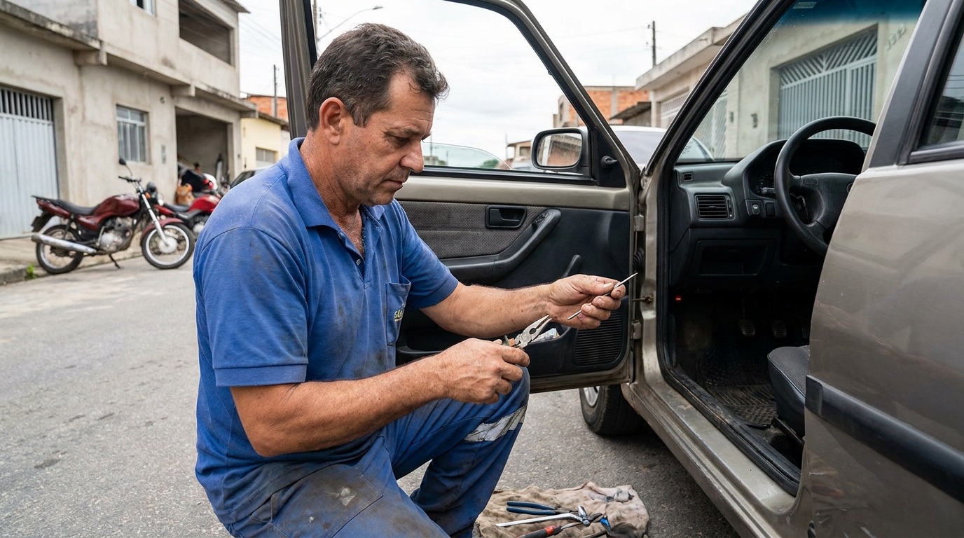 Extração em Cadeado em Maringá‑PR